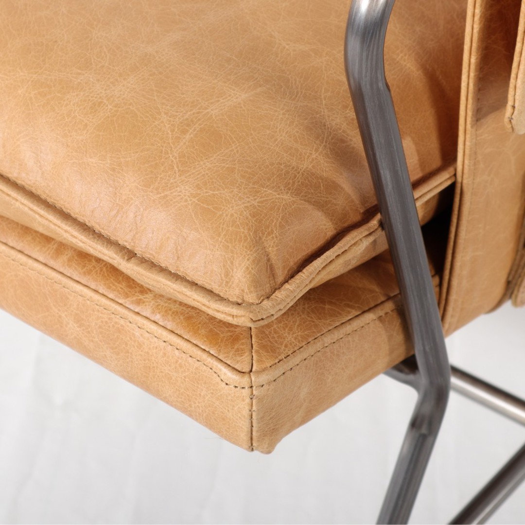 Marsala Leather Club Chair - Rum image 6